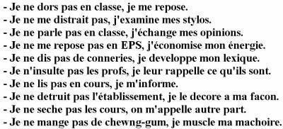 en classe